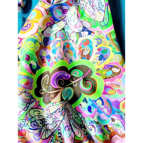 Piel L By Stephanie Polanco Bikini Top‎ Size L Multicolor Halter Style NWT - Picture 4 of 7